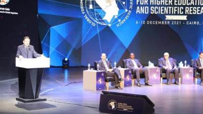 جلسة نقاشية في المنتدى العالمي الثاني للتعليم العالي بعنوان "الشباب مغيرو اللعبة"