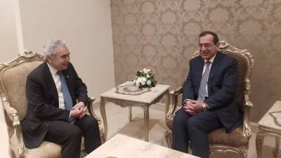 «الملا» و«بيرول» يبحثان زيادة التعاون المشترك بين مصر و«الطاقة الدولية»