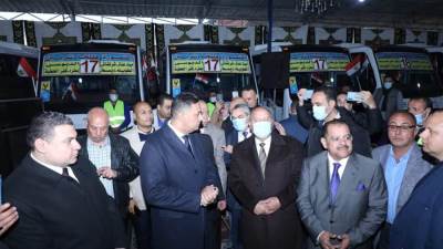 وزير النقل يدشن المرحلة الثانية من مشروع النقل العام الجماعي بمحافظة الدقهلية