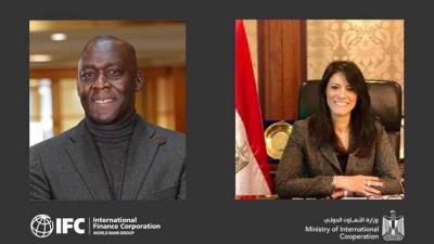 «المشاط» تعقد اجتماعًا مع نائب رئيس مؤسسة التمويل الدولية لبحث التعاون