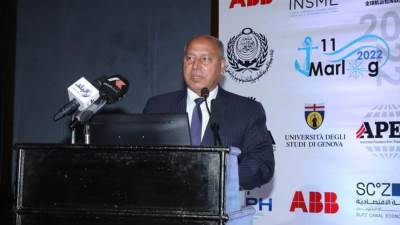 وزير النقل يفتتح المؤتمر الدولي للنقل البحري واللوجيستيات (مارلوج 11)