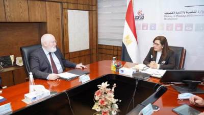 وزيرة التخطيط تلتقي نائب الرئيس التنفيذي للمفوضية الأوروبية
