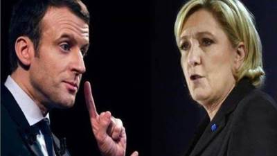 "ماكرون ولوبان" في الجولة الثانية من الانتخابات الرئاسية 24 أبريل