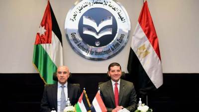 الرئيس التنفيذي للمناطق الحرة يستقبل وزير الاستثمار الأردني لبحث فرص التعاون الاستثماري