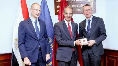 وزير الأتصالات والتكنولوجيا: فتح آفاق جديدة للتعاون الاستثماري بين مصر ولاتفيا