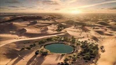 الحكومة تنفي إصدار قرار بتجفيف بحيرة " فطناس" في واحة سيوة