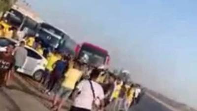 جماهير الاسماعيلى تعتدى على مشجعي الاهلى فى الاسكندريه