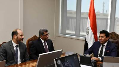 صبحي يبحث المشروع القومي لإنشاء شبكة معلوماتية شبابية ورياضية