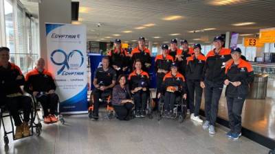 مصر للطيران الناقل الرسمى لفريق NL للكراسي المتحركة لكرة اليد