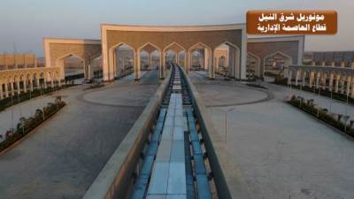 وزير النقل يتفقد مشروع مونوريل شرق النيل ويتابع استعدادات التشغيل التجريبي للقطار