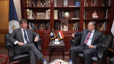 وزير السياحة يستقبل سفير دولة بلجيكا لبحث التعاون بين البلدين