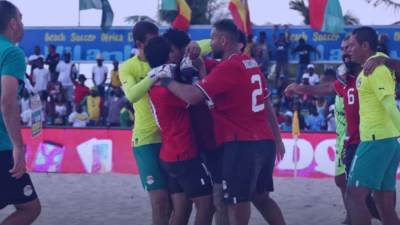 منتخب الشاطئية المصري يحقق الفوز الأول أمام مدغشقر في كأس الأمم الأفريقية