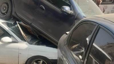 إصابة 4 أشخاص إثر تصادم 5 سيارات في غمرة بالقاهرة