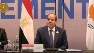 الرئيس السيسي: منطقتنا الإقليمية من أكثر مناطق العالم تضررا من تبعات تغير المناخ