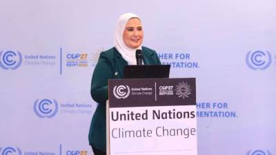 قمة المناخ.. القباج تشهد فعاليات يوم المجتمع المدني بقمة المناخ