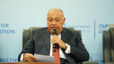 وزير الخارجية يعلن مد فعاليات مؤتمر قمة المناخ حتى الغد