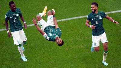 كأس العالم 2022.. السعودية تتقدم على الأرجنتين بأقدام «الشهري» و«الدوسري»