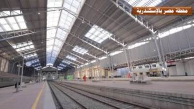 محطة الإسكندرية للسكك الحديدية تحفة أثرية تستعيد بريقها