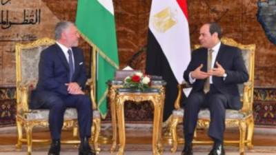 الرئيس السيسي يبحث مع ملك الأردن تبادل وجهات النظر تجاه القضايا الإقليمية