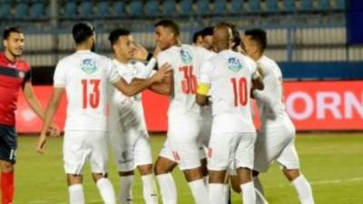 حسام عبد المجيد يتقدم للزمالك فى مرمى بيراميدز بالدقيقة 6
