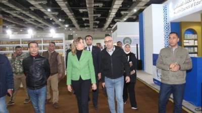 نيفين الكيلاني: الانتهاء من كافة الترتيبات والتجهيزات اللوجيستية للمعرض