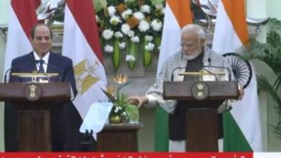 الرئيس السيسي ورئيس وزراء الهند يشهدان التوقيع على مذكرات تفاهم بين البلدين