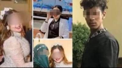 حضور أسرة نورهان قاتلة والدتها فى بورسعيد إلى مقر المحاكمة