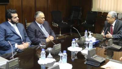 وزير الكهرباء يستقبل رئيس مجلس ادارة مجموعة المساع السعودية والوفد المرافق له