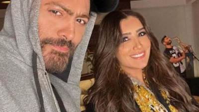 أول تعليق من تامر حسني بعد اعتذار مي عمر عن فيلمه "تاج"