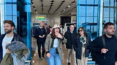 أول رحلة دولية لمصر للطيران من مطار سفنكس الدولي