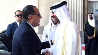 مراسم استقبال رسمية لرئيس الوزراء لدى وصوله الديوان الأميرى لدولة قطر