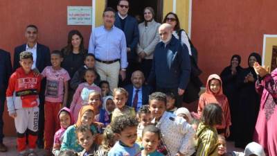 بنك التعمير والإسكان يساهم في إعادة اعمار قرية "خور عواضة" بمحافظة أسوان