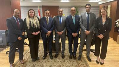 وزير الاقتصاد الليبي في زيارة لشركة العاصمة الإدارية للتنمية العمرانية