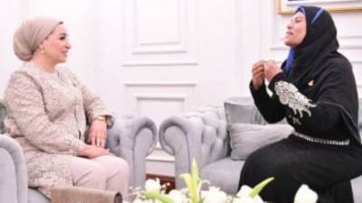 السيدة انتصار السيسى تعبر عن سعادتها البالغة بالحديث مع سيدات مصر الملهمات