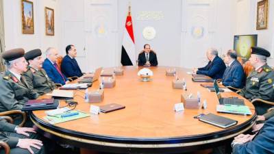 الرئيس السيسي يتابع الموقف التنفيذى لمشروع الإنتاج الزراعى فى الدلتا الجديدة