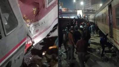 الدفع بـ 20 سيارة إسعاف لنجدة مصابي حادث قطار قليوب