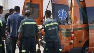 إصابة 14 شخصا في حادث انقلاب ميكروباص بالطريق الأوسطي في الجيزة