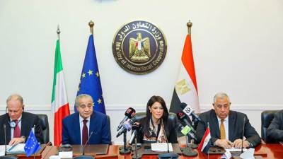 وزراء التعاون الدولي والتموين والزراعة يشهدون توقيع اتفاقية مع الاتحاد الأوروبي لتعزيز الأمن الغذائي