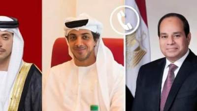 الرئيس السيسي يهنئ قادة الإمارات بالتعيينات الجديدة