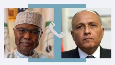 وزير الخارجية يتلقى اتصالاً هاتفياً من أمين عام منظمة التعاون الإسلامي
