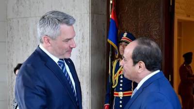 الرئيس السيسي يناقش الأزمة السودانية وسد النهضة مع المستشار النمساوي