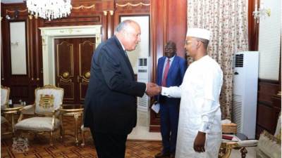 وزير الخارجية يلتقي الرئيس محمد إدريس ديبي