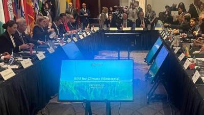 وزير الزراعة يلقى كلمة في الجلسة الوزارية رفيعة المستوى في مؤتمر المناخ بواشنطن