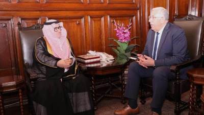 القصير يبحث التعاون مع رئيس المركز الوطني لتنمية الغطاء النباتي ومكافحة التصحر بالمملكة