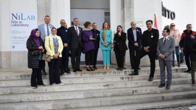 وزيرة الثقافة ونائب وزير الثقافة الإيطالي يفتتحان الجناح المصري لبينالي فينيسيا الدولي للعمارة