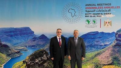 وزير الري يبحث مع مساعد امين عام الامم المتحدة موقف المشروعات الممولة