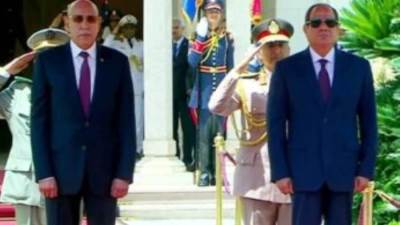الرئيس السيسي ونظيره الموريتانى يثمنان التطور المستمر فى العلاقات بين البلدين