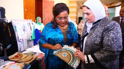 وزيرة التضامن تستقبل وزيرة الشؤون الاجتماعية في بنين