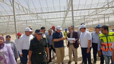 وزير الزراعة ومحافظ أسوان ورئيس "تنمية الصعيد" يتفقدون أول محطة لإنتاج شتلات قصب السكر