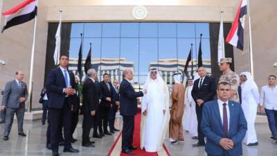 وزير العدل يستقبل نظيره القطري بمقر الوزارة بالعاصمة الإدارية الجديدة